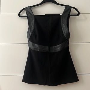 Bailey44 Faux Leather Strap Top